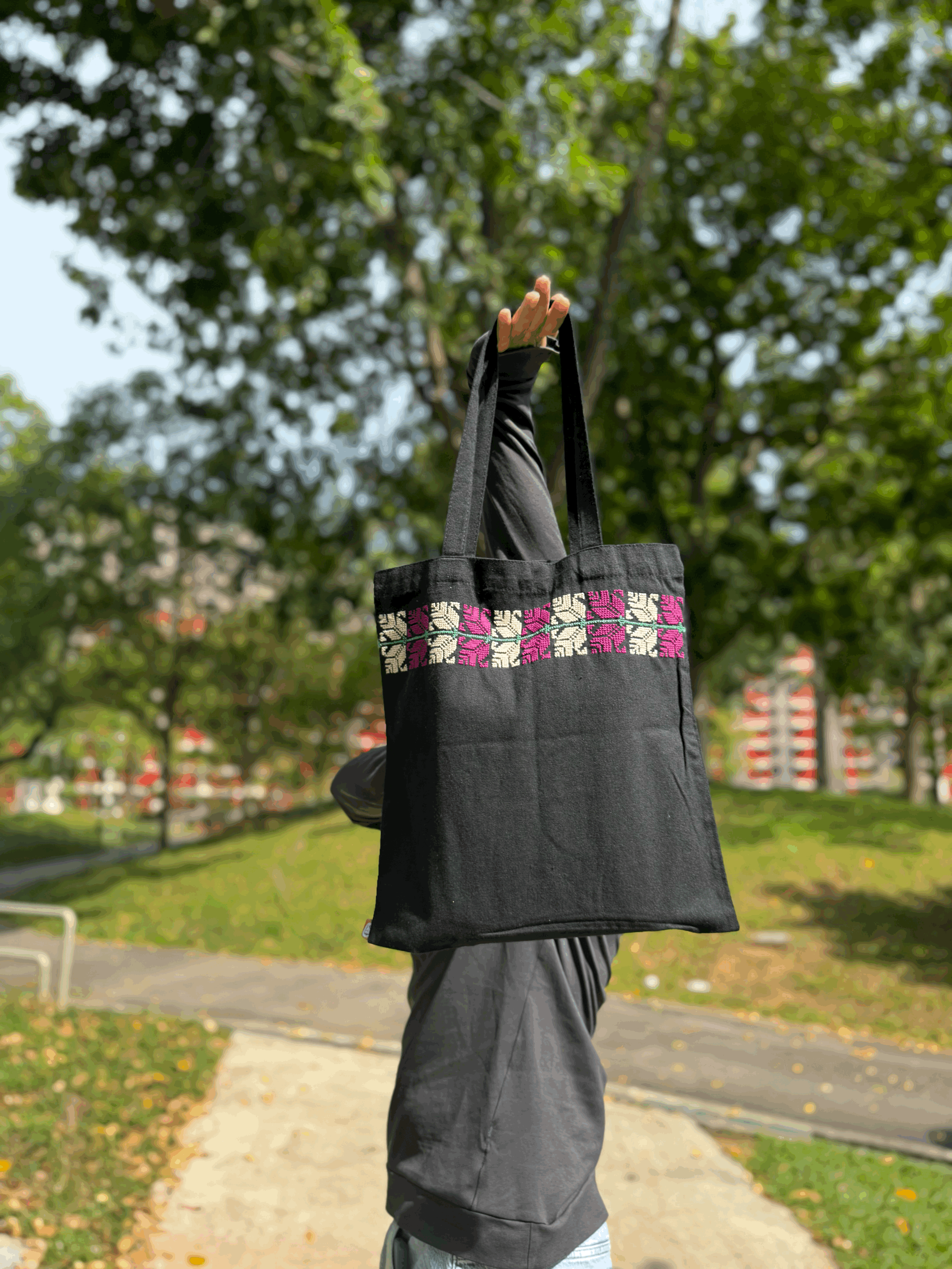 Clove Tatreez Tote Bag
