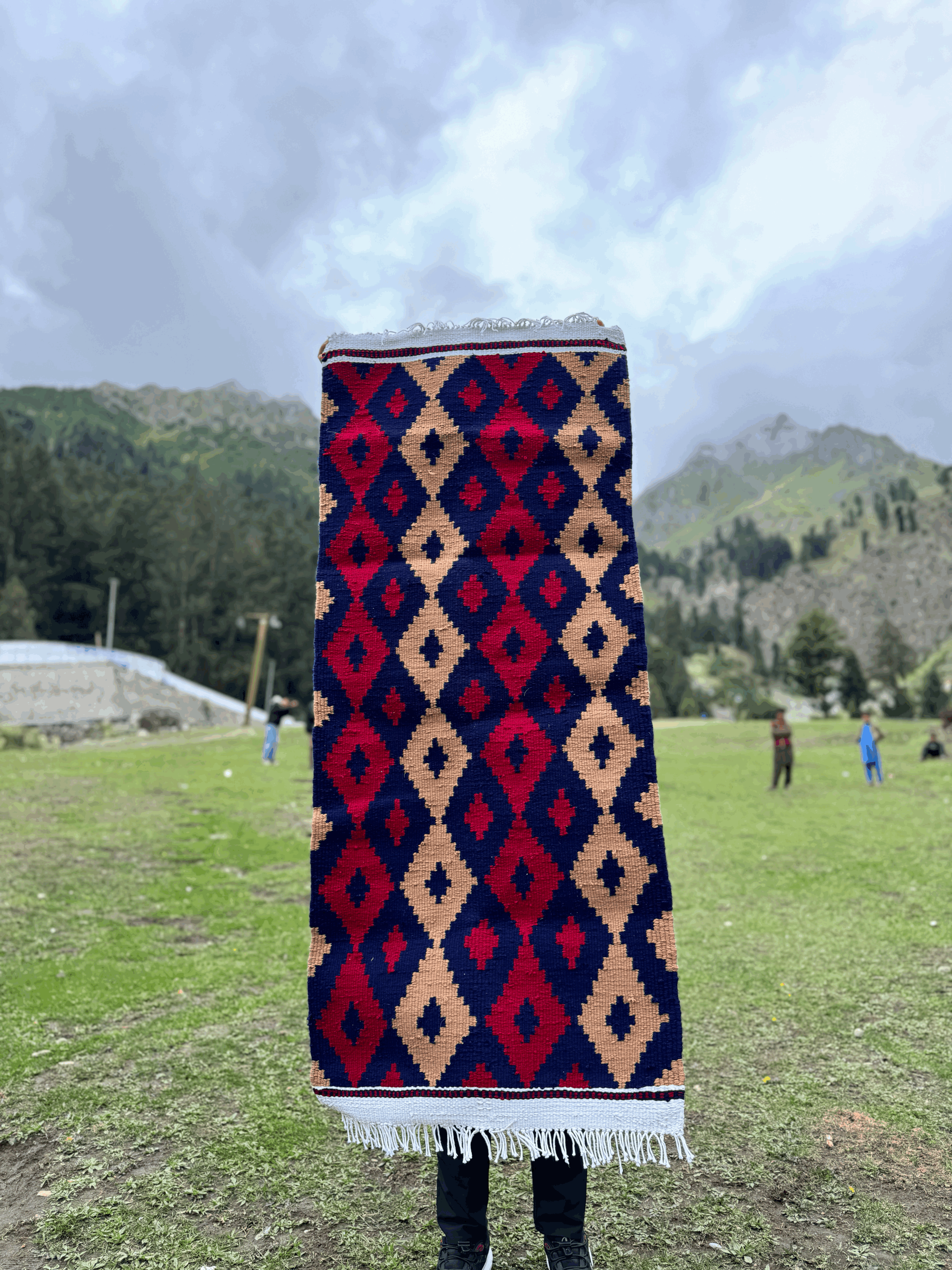 Hand-Woven Hunza Woolen Kilim Runner (2 x 5 ft)
