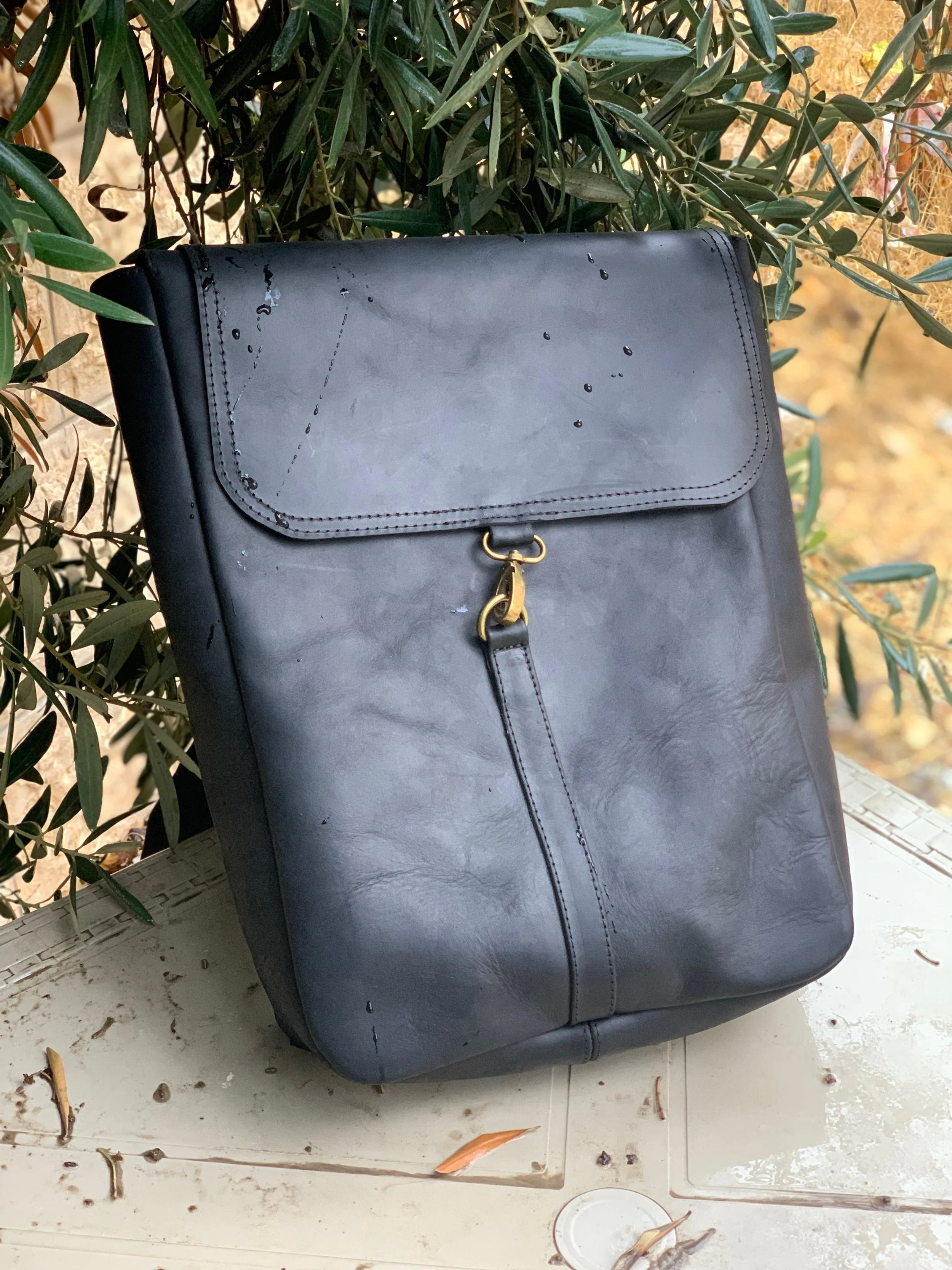 Hossam Leather Backpack