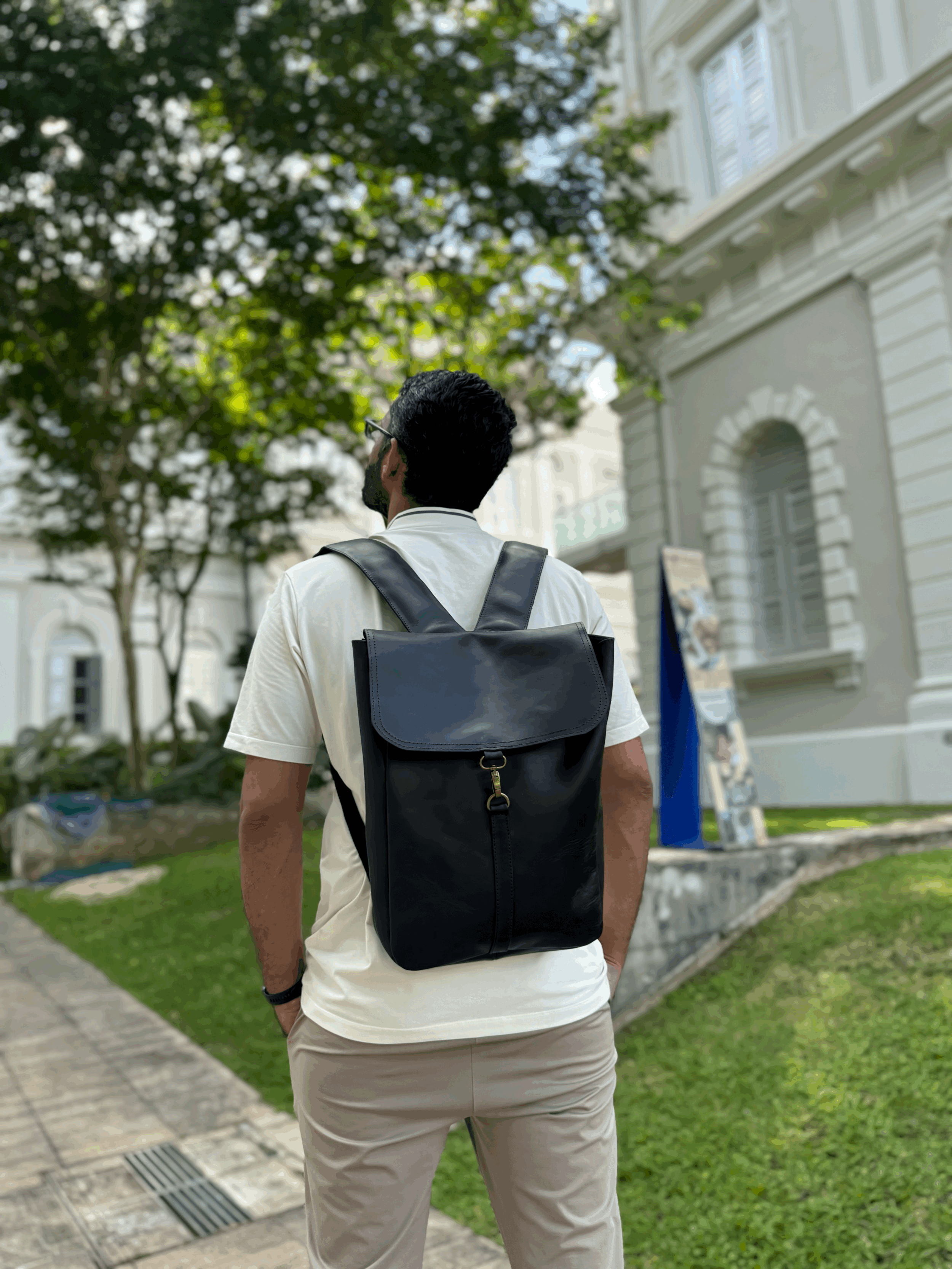 Hossam Leather Backpack