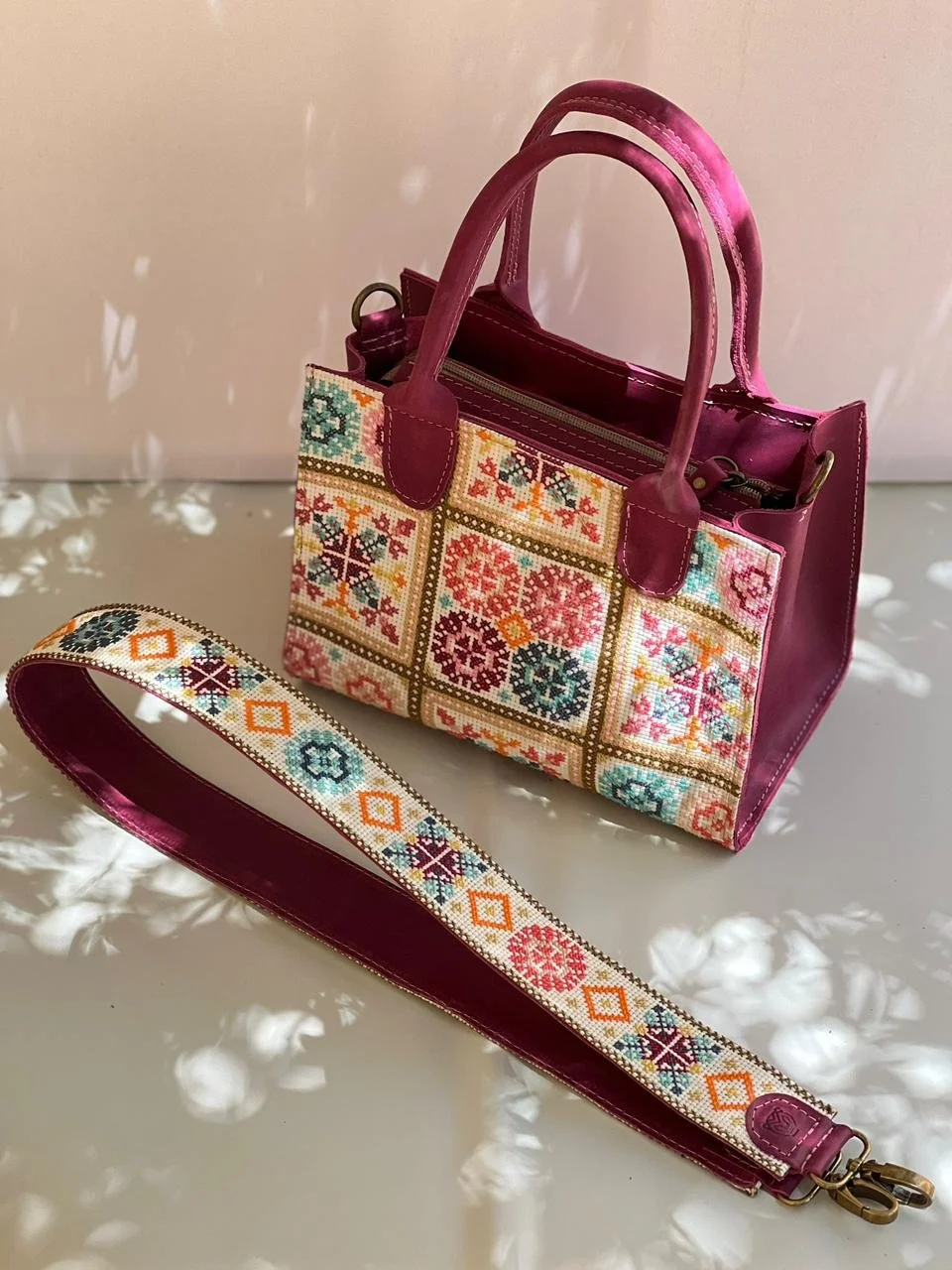 Doaa Mini Tote Bag - Pink