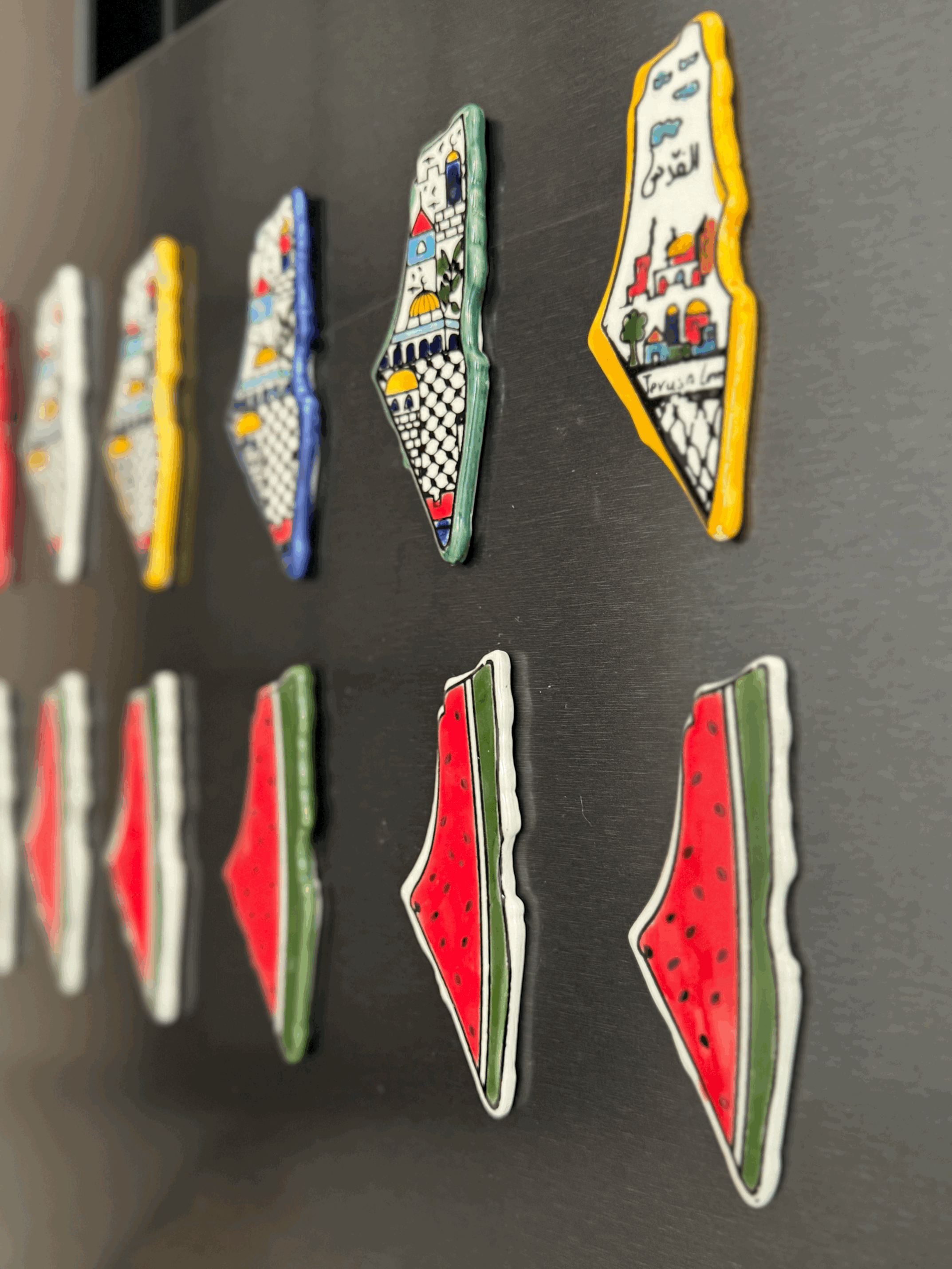 Ceramic Magnet - Palestine Map