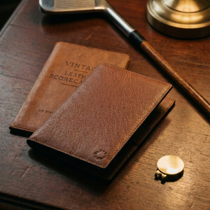 Leather Golf Scorecard Holder