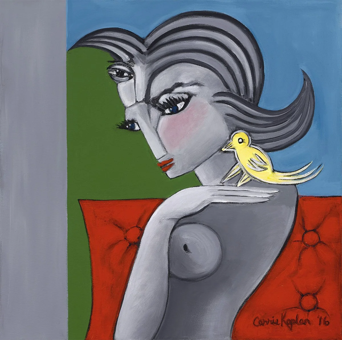 A Bird In The Hand
Acrylic on paper