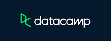 Datacamp logo on a dark background.