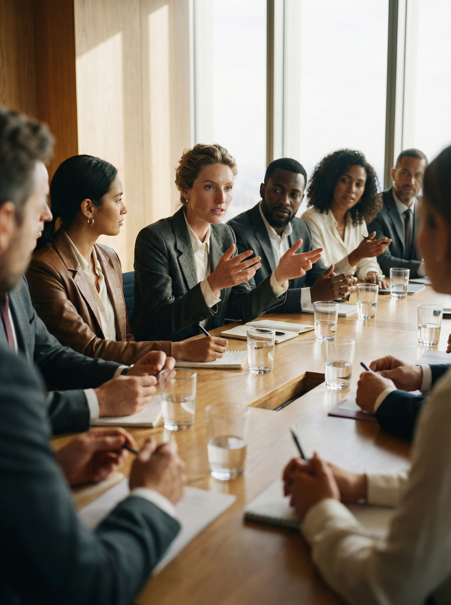 Boardroom Meeting with diverse Team