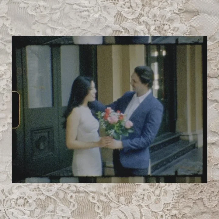 T&amp;J last month on #super8film 🎞️ 💐 🤍