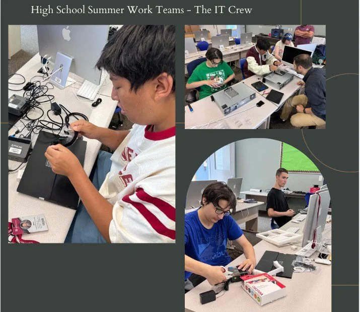 Throughout the Summer Program, high school students participate in specialized workgroups aligned with their interests. 

This year, we introduced a new, hands-on workgroup that allows students to collaborate directly with the IT department on specia