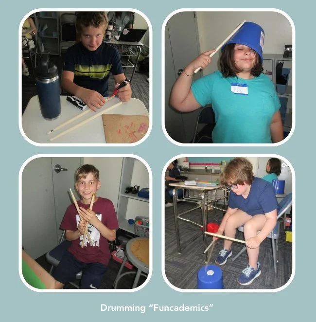 At our Summer Program, learning and fun go hand in hand! We call it "Funcademics," where fun + academics create meaningful, engaging learning experiences.

Our Lower School students recently explored beats and rhythms by listening carefully