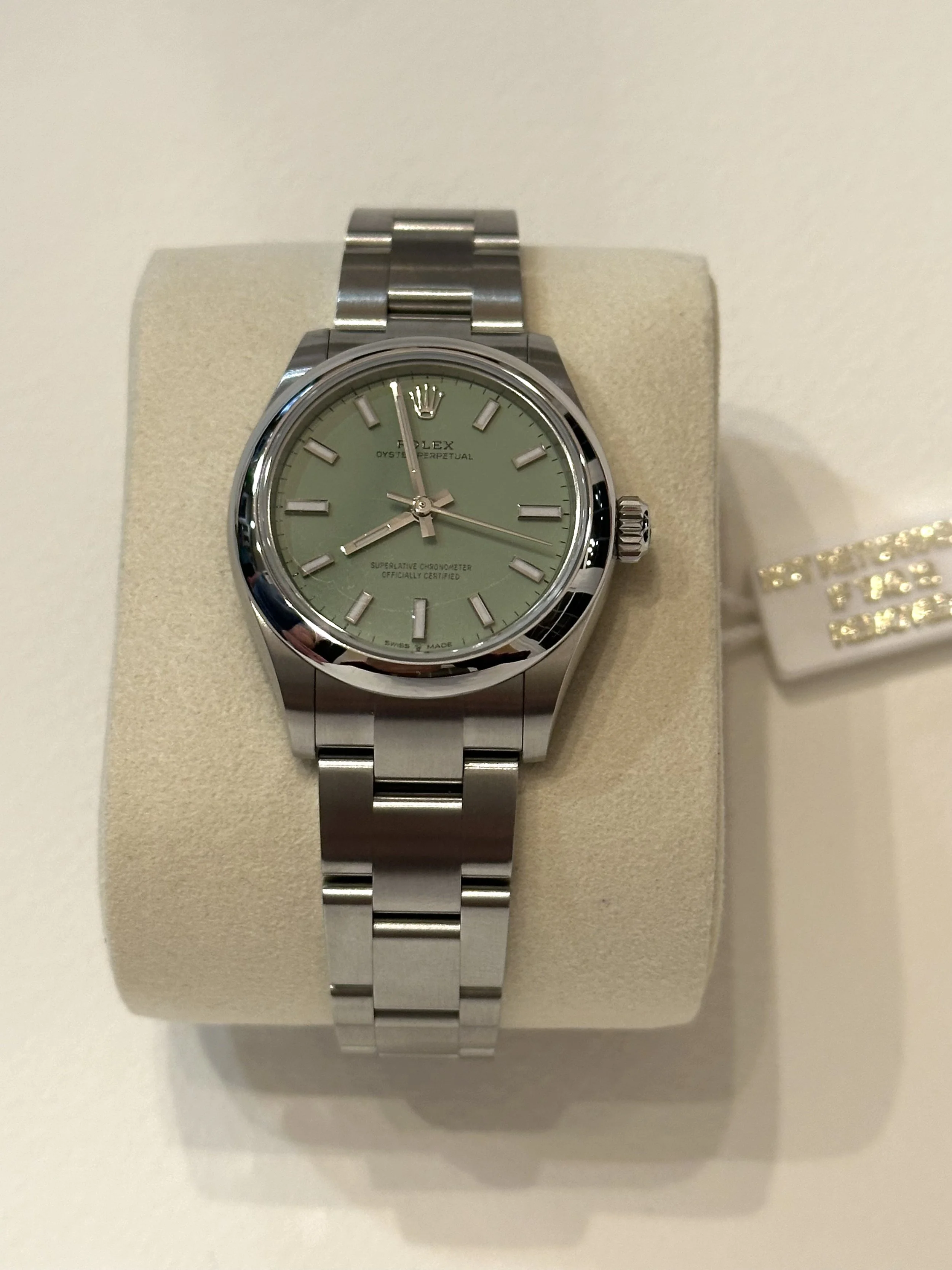 Rolex Oyster Perpetual 31mm – Green Dial – Unworn