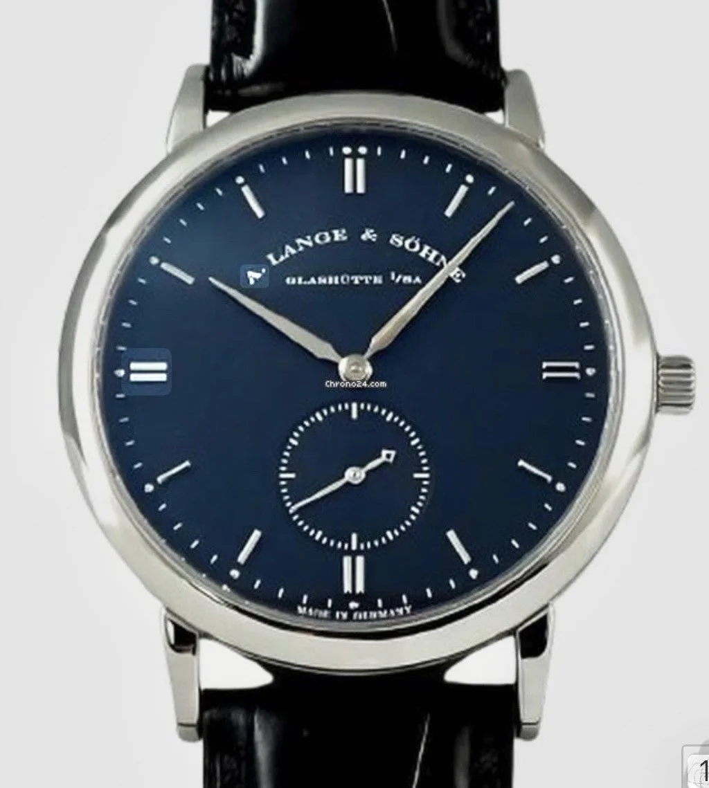 A. Lange & Söhne Saxonia Manual Wind – Blue Dial, White Gold