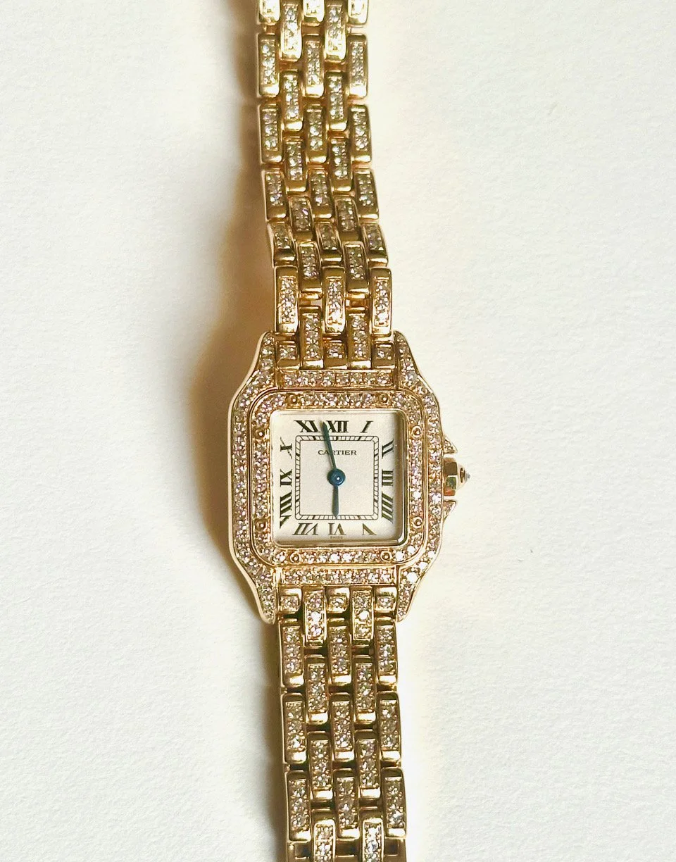 Cartier Panthère de Cartier 18K Yellow Gold Diamond Bracelet – 3.56 CTW – Quartz