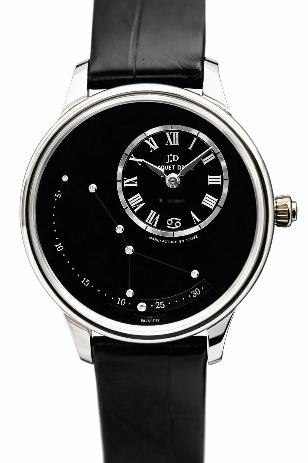 Jaquet Droz Grande Seconde Automatic – Black Dial, Stainless Steel