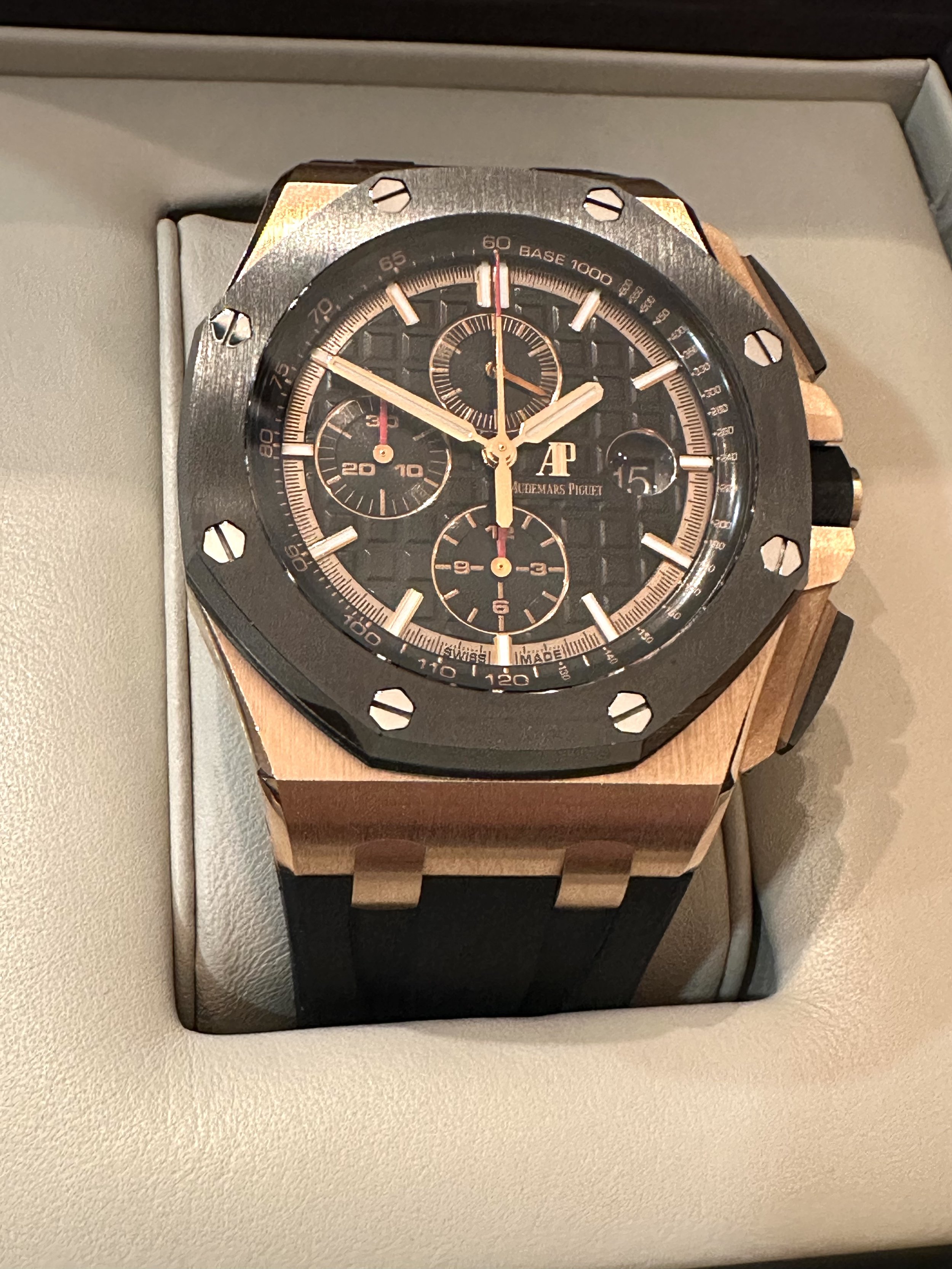 Audemars Piguet Royal Oak Offshore Chronograph – Rose Gold – Black Dial