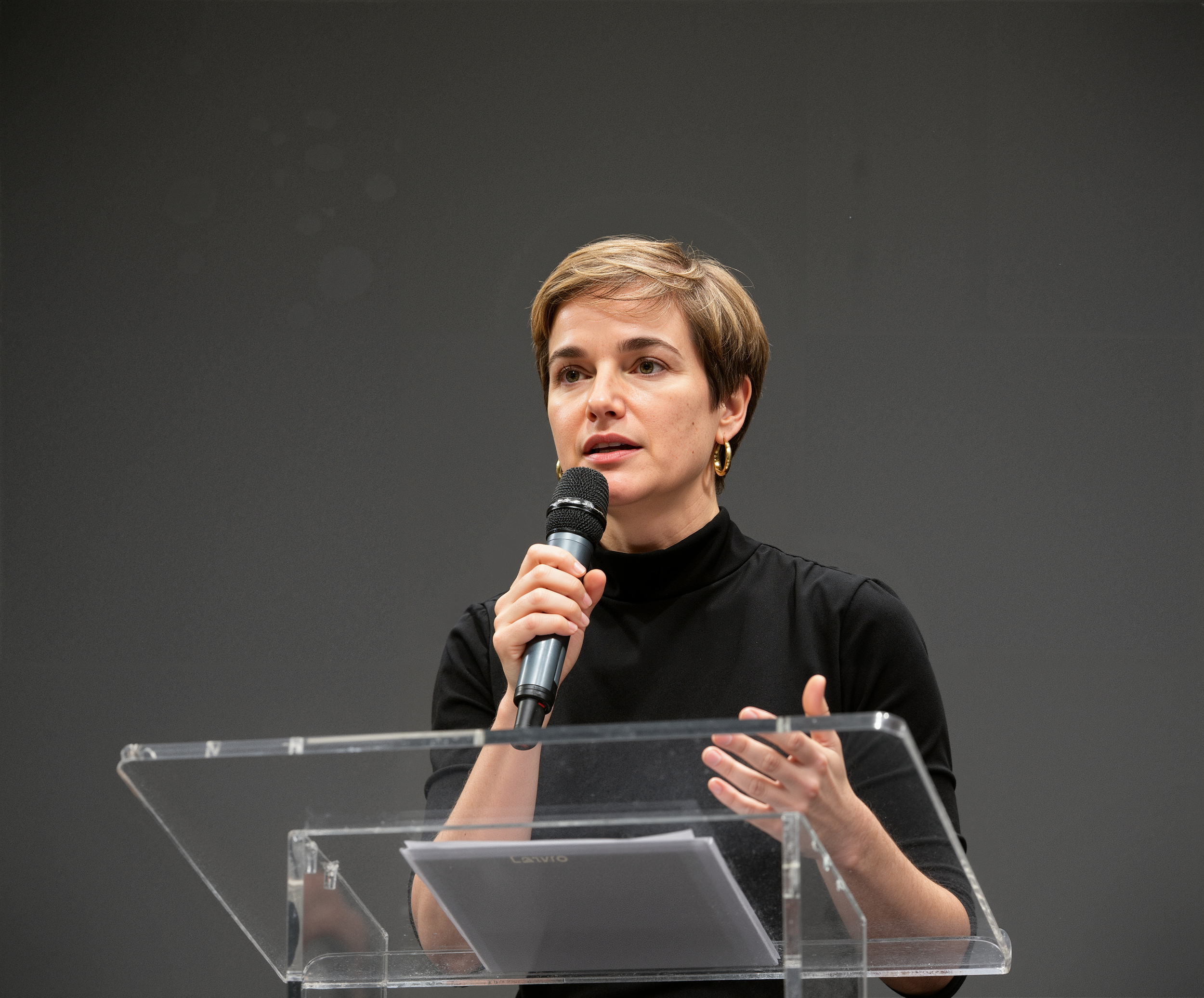 Dr. Meg Marino speaking at conference