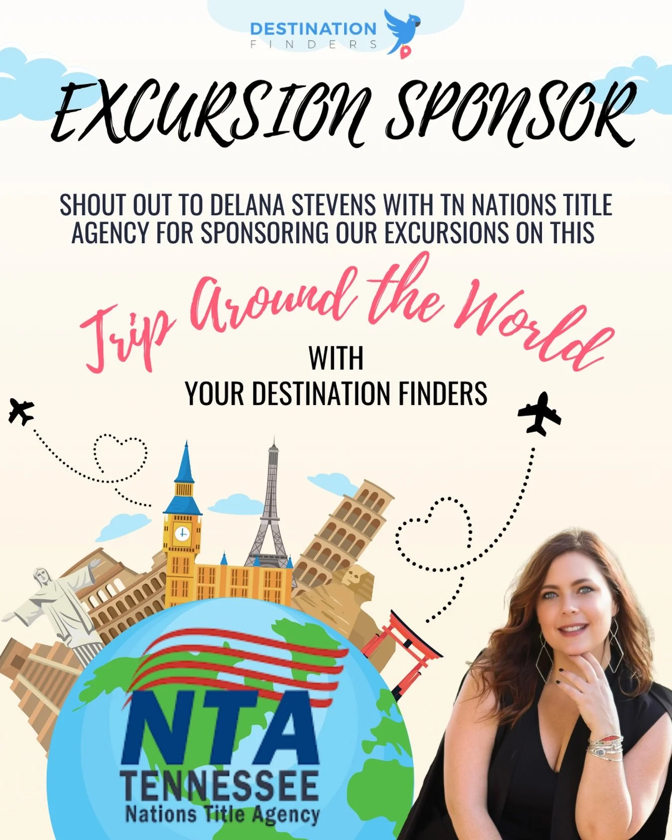 🌍✨ Sponsor Spotlight: Delana Stevens | TN Nations Title Agency ✨🌍

There are sponsors&hellip; and then there are the ones who ride with you no matter what 💯

👏 Delana Stevens with TN Nations Title Agency 👏

My biggest supporter, my friend, and t
