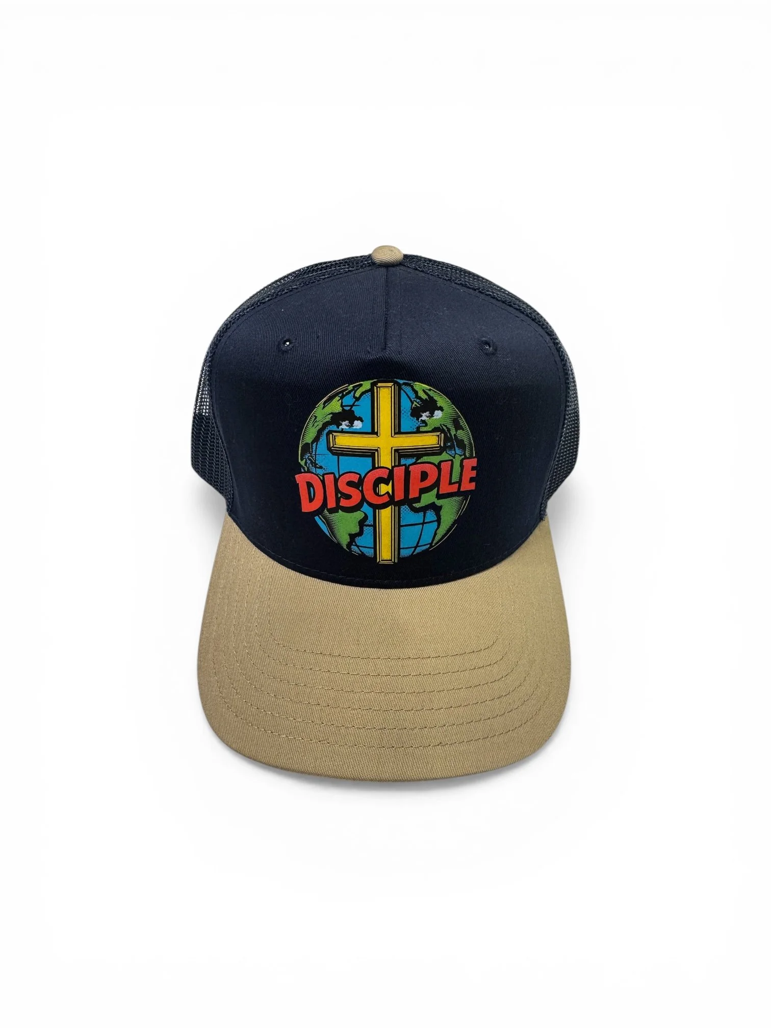 Disciple Trucker Hat - Navy & Khaki.JPG