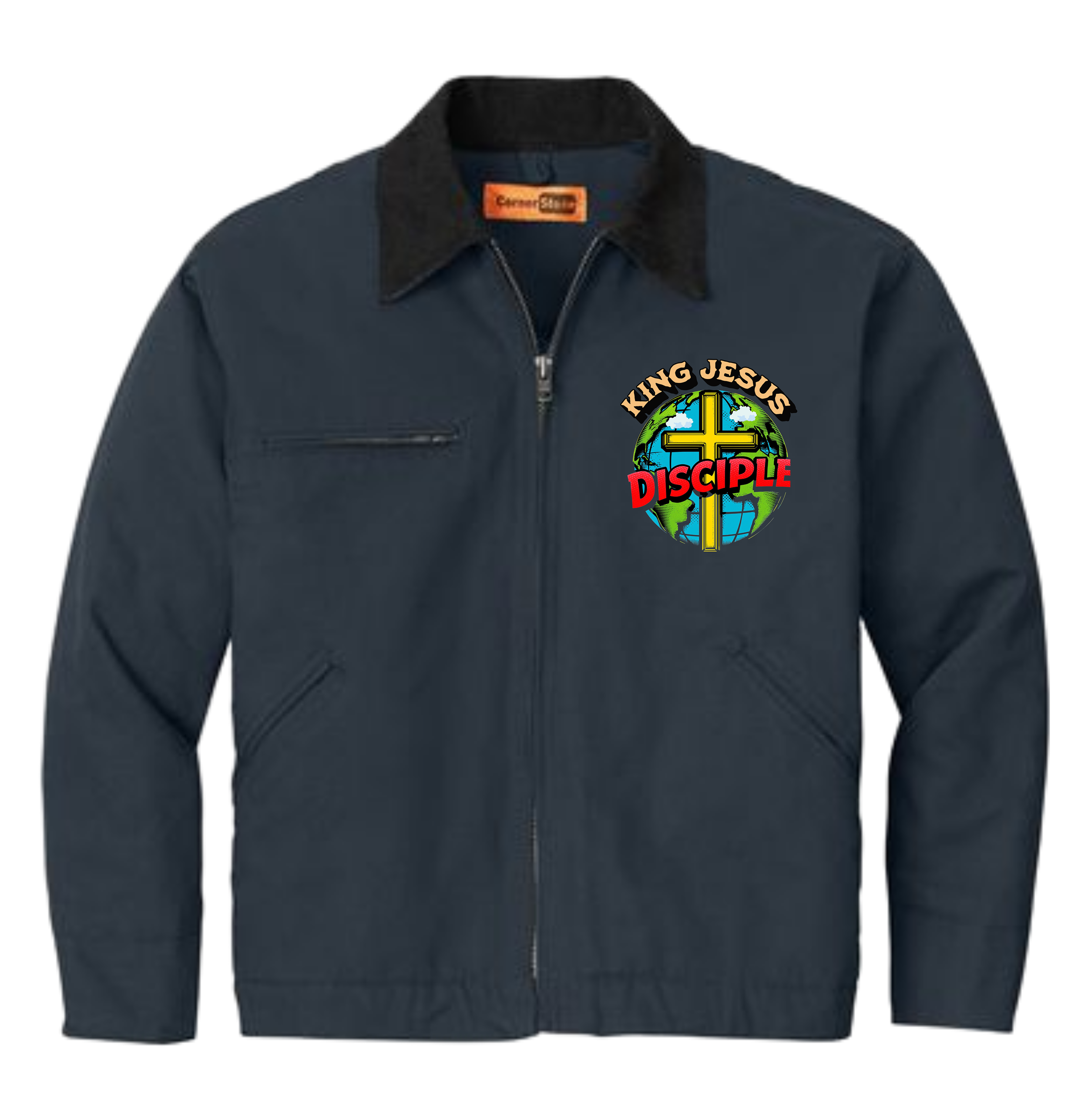 Disciple Duck Cloth Work Jacket – Navy