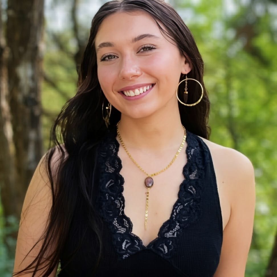 Smokey Quartz Lariat Necklace