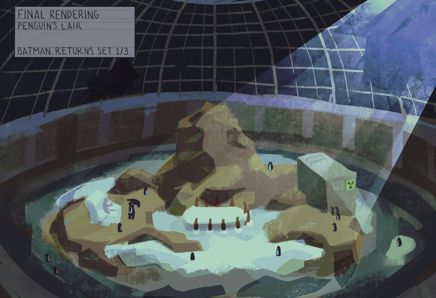 Penguins Layer Digital Rendering
