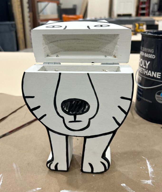 Small dog box (open)