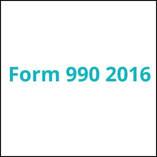 Form 990 2016 