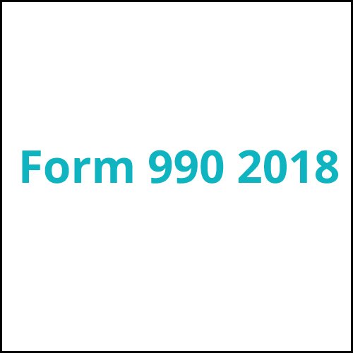 Form 990 2018 