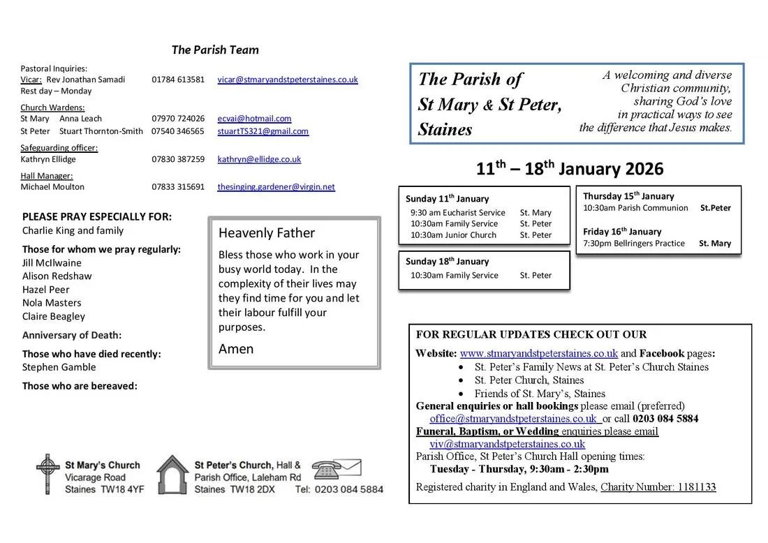 Newsletter 11-18 January 2026