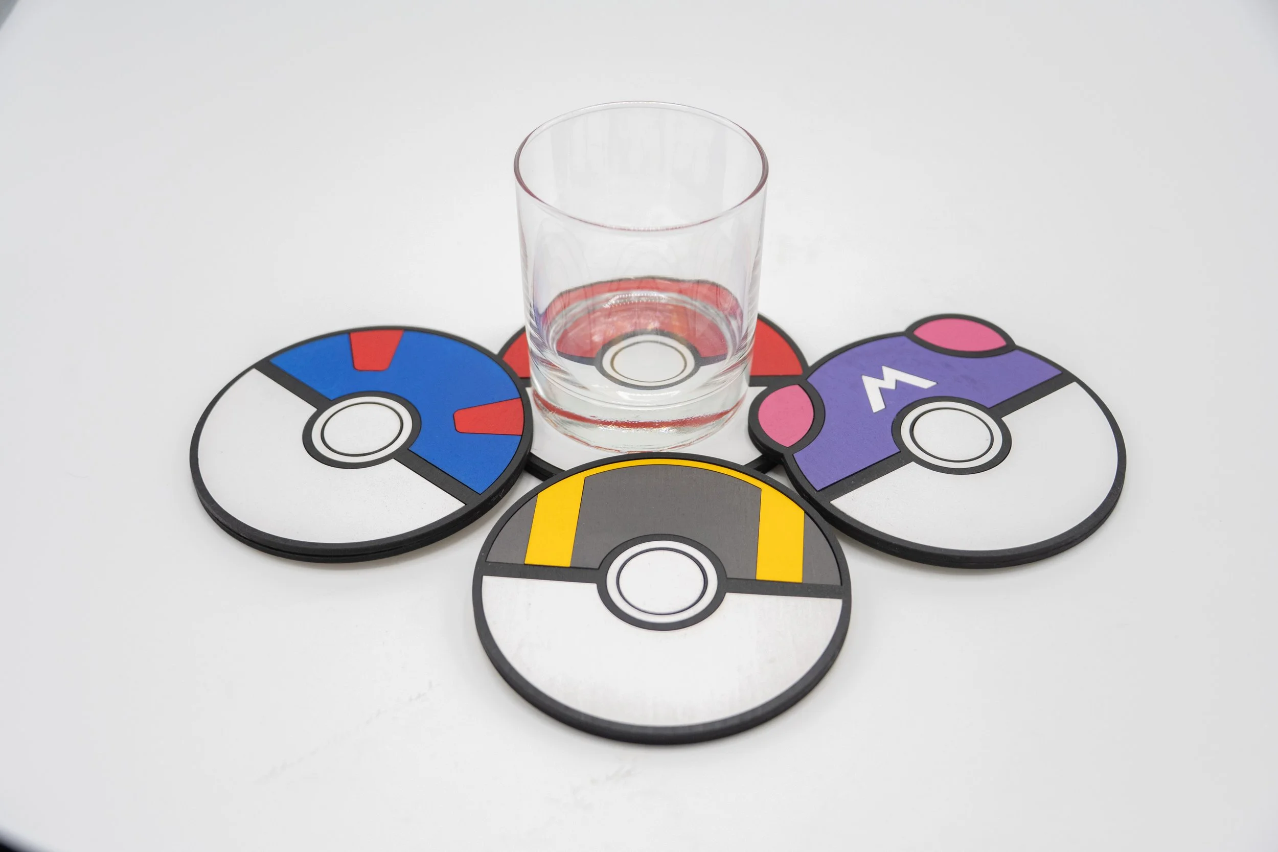 Pokeball Coaster Set of Four