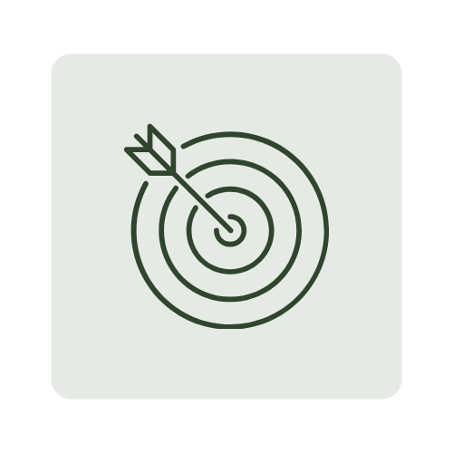 A target with an arrow hitting the bullseye.