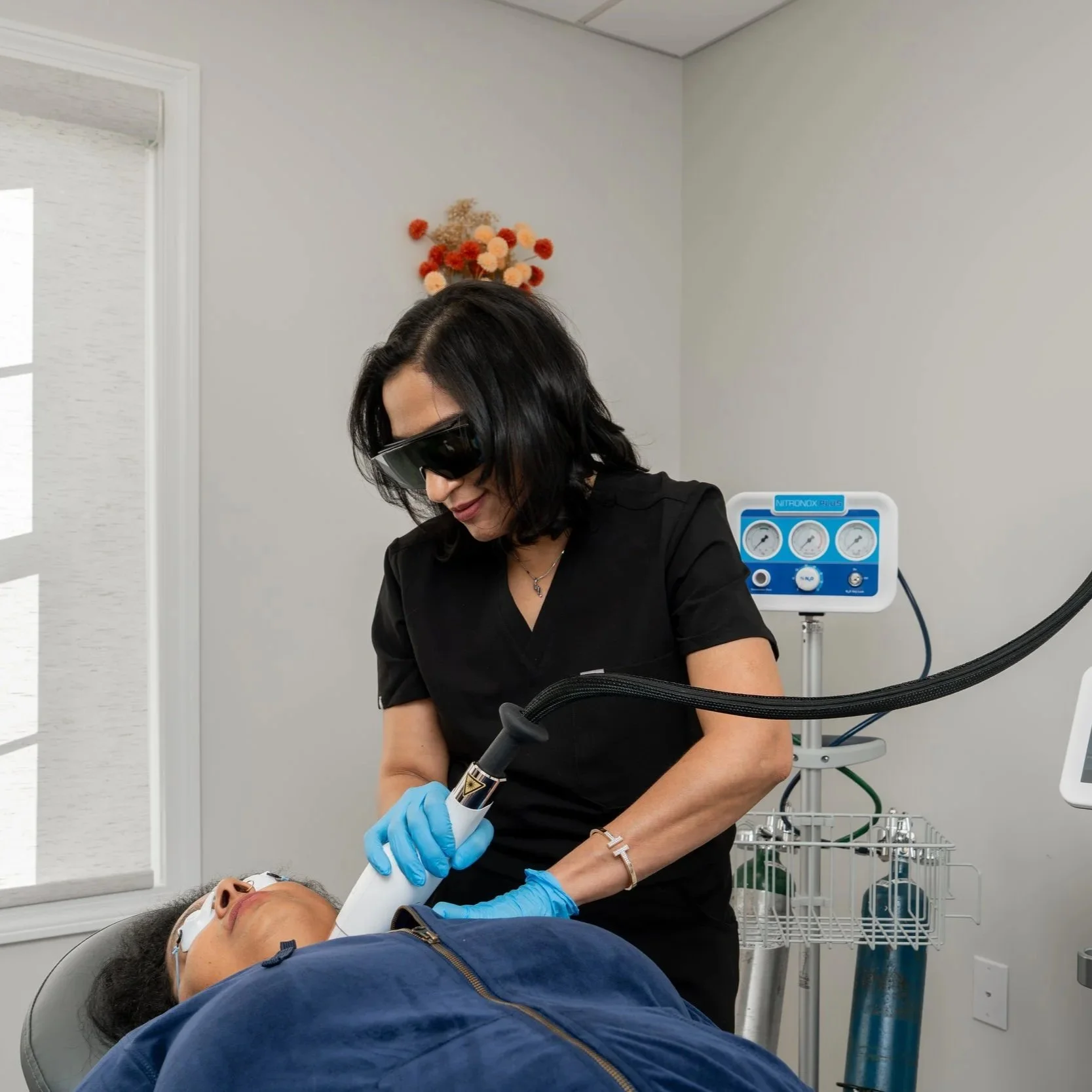 DiolazeXL laser hair removal session at Sansa Med Spa in Nashua NH