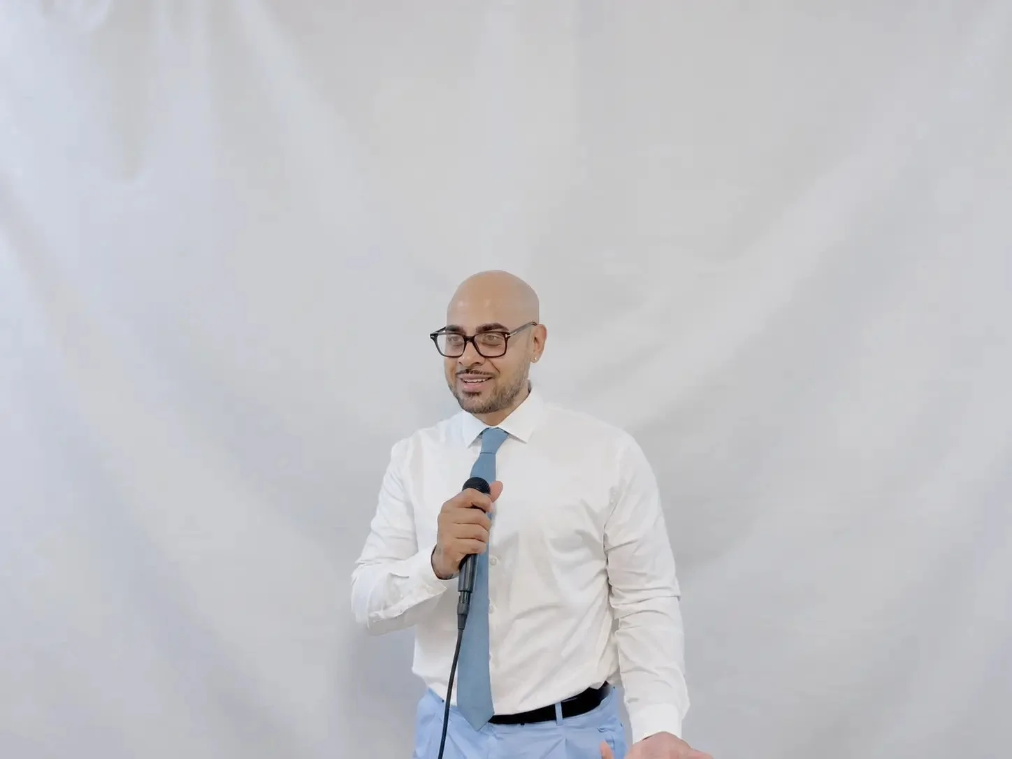 LeBron Legacy founder speaking at a professional community event