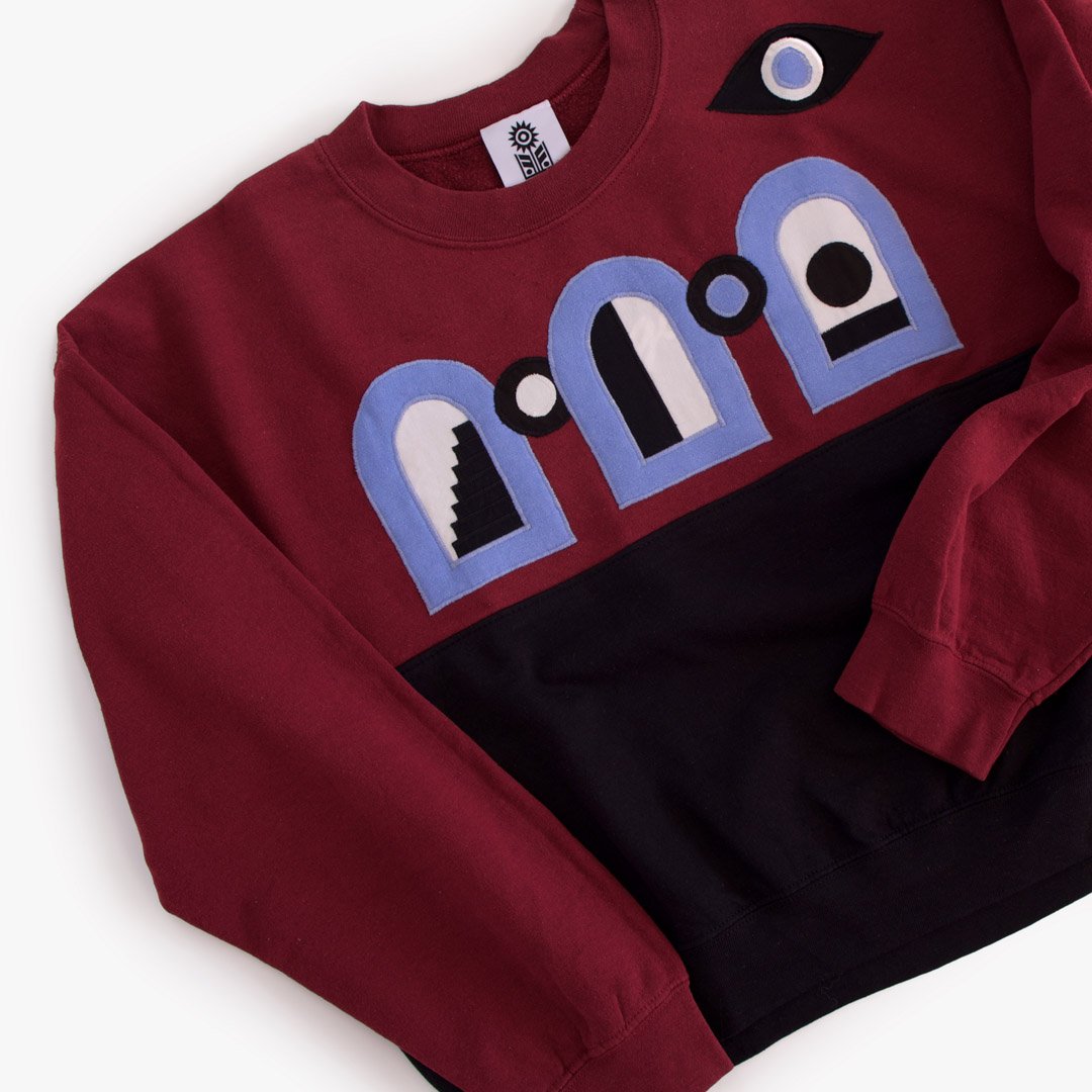 upcycled-sweatshirt-portal-stairway-graphic-design-bauhaus-abstract-applique-tokyo.jpg