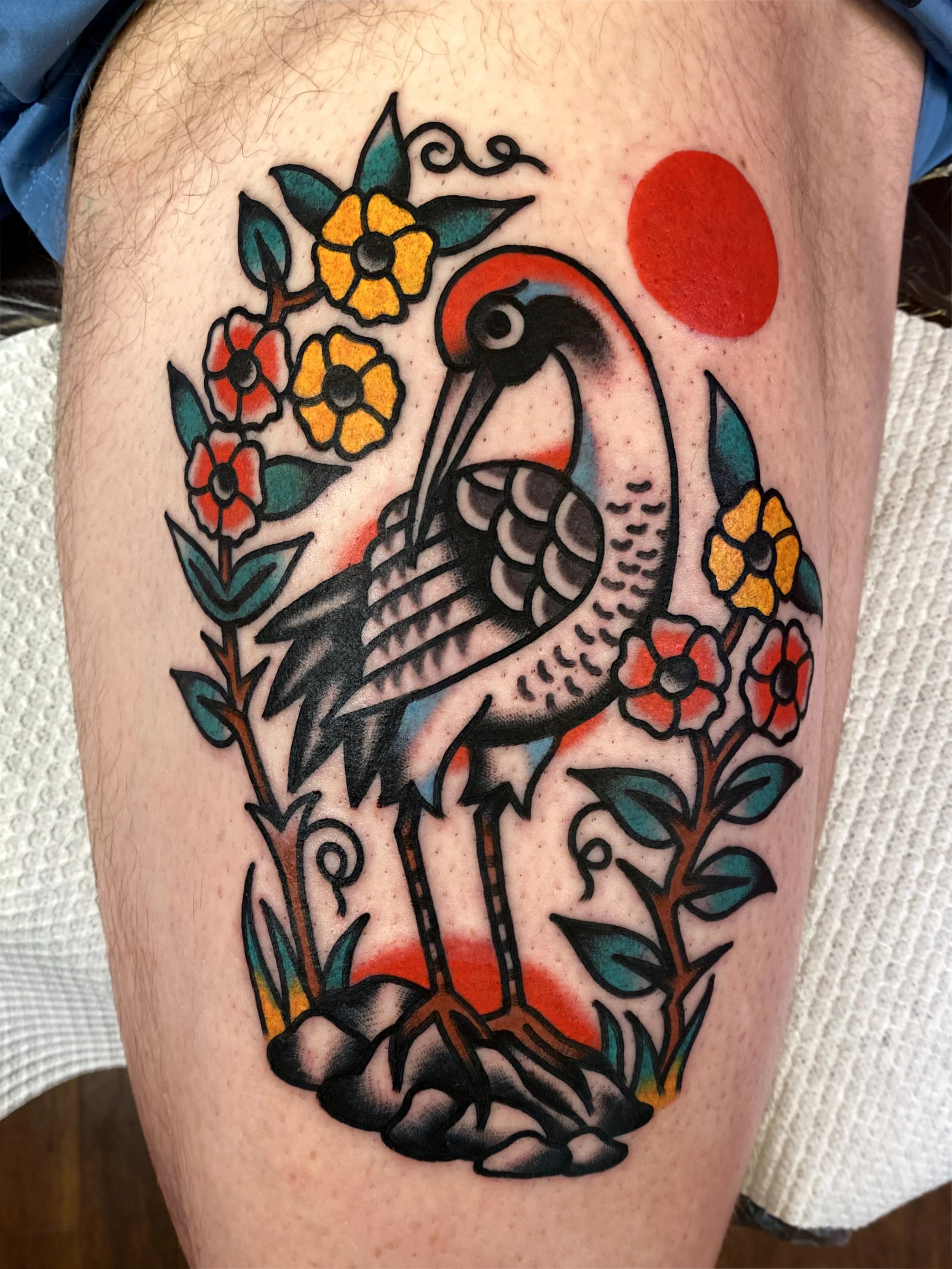 Crane and Flowers .jpg