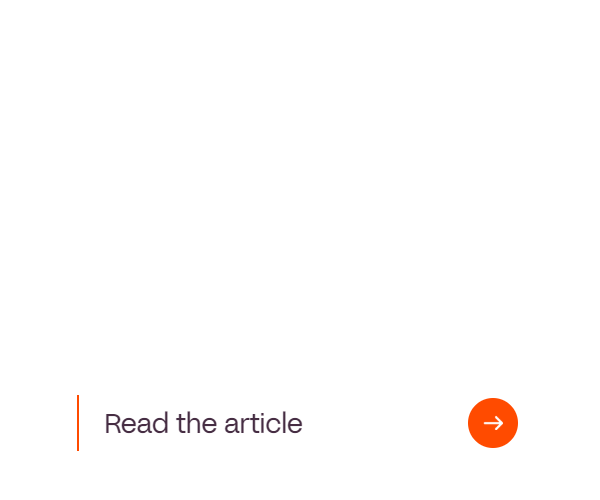 A white screen with purple text that says 'Read the article' and an orange arrow button on the right.