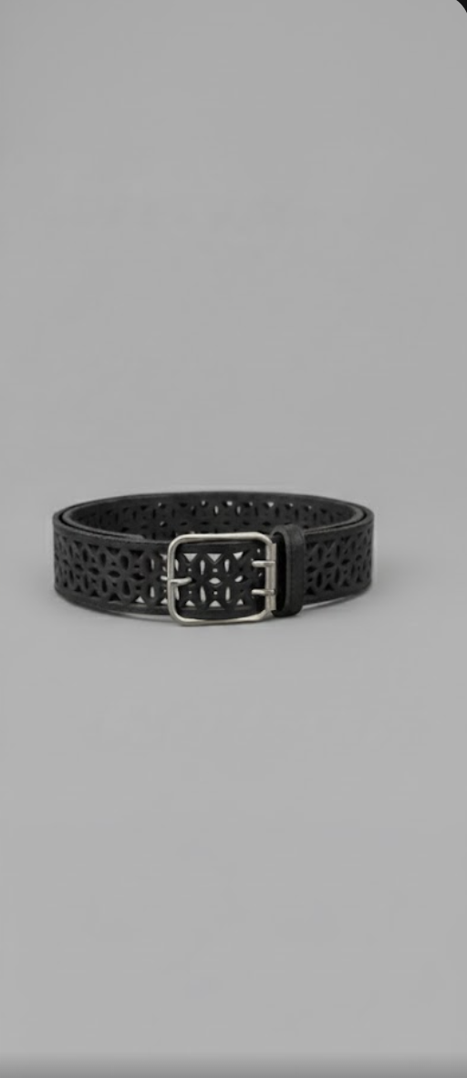 LAZER CUT LEATHER BELT
