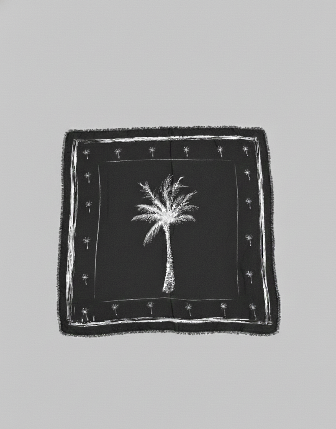 BLACK ITALIAN CASHMERE SCARF