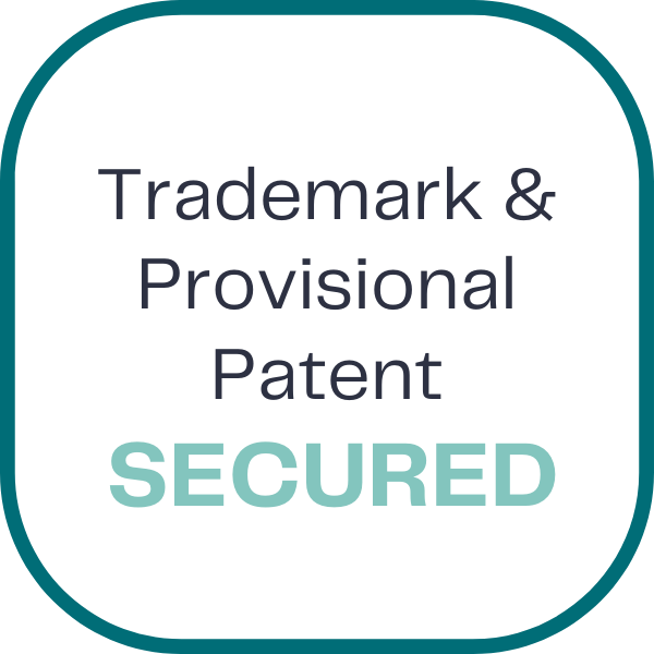 trademark and provisional patents secured