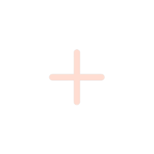 A pink plus sign against a black background.