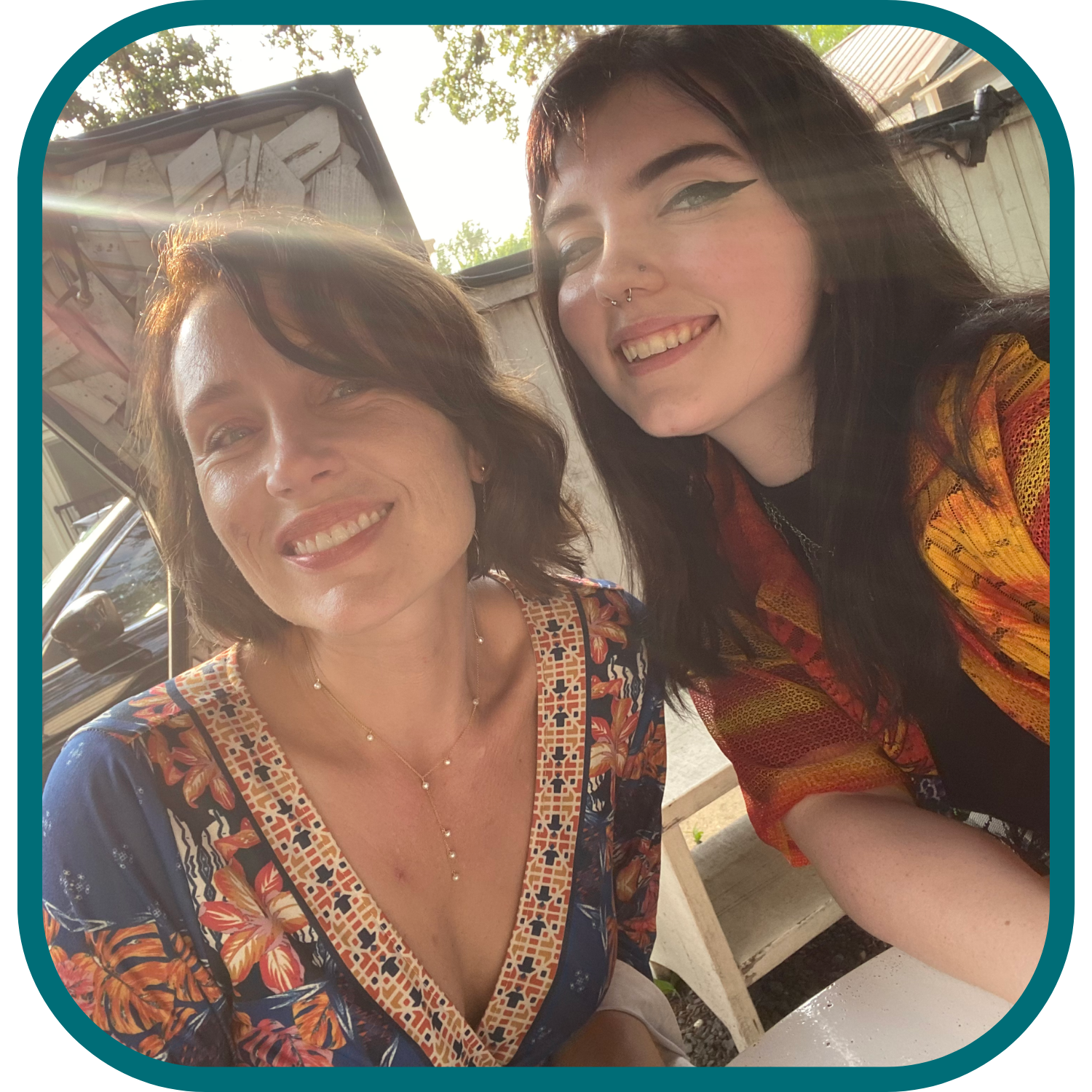 Mother and Daughter selfie