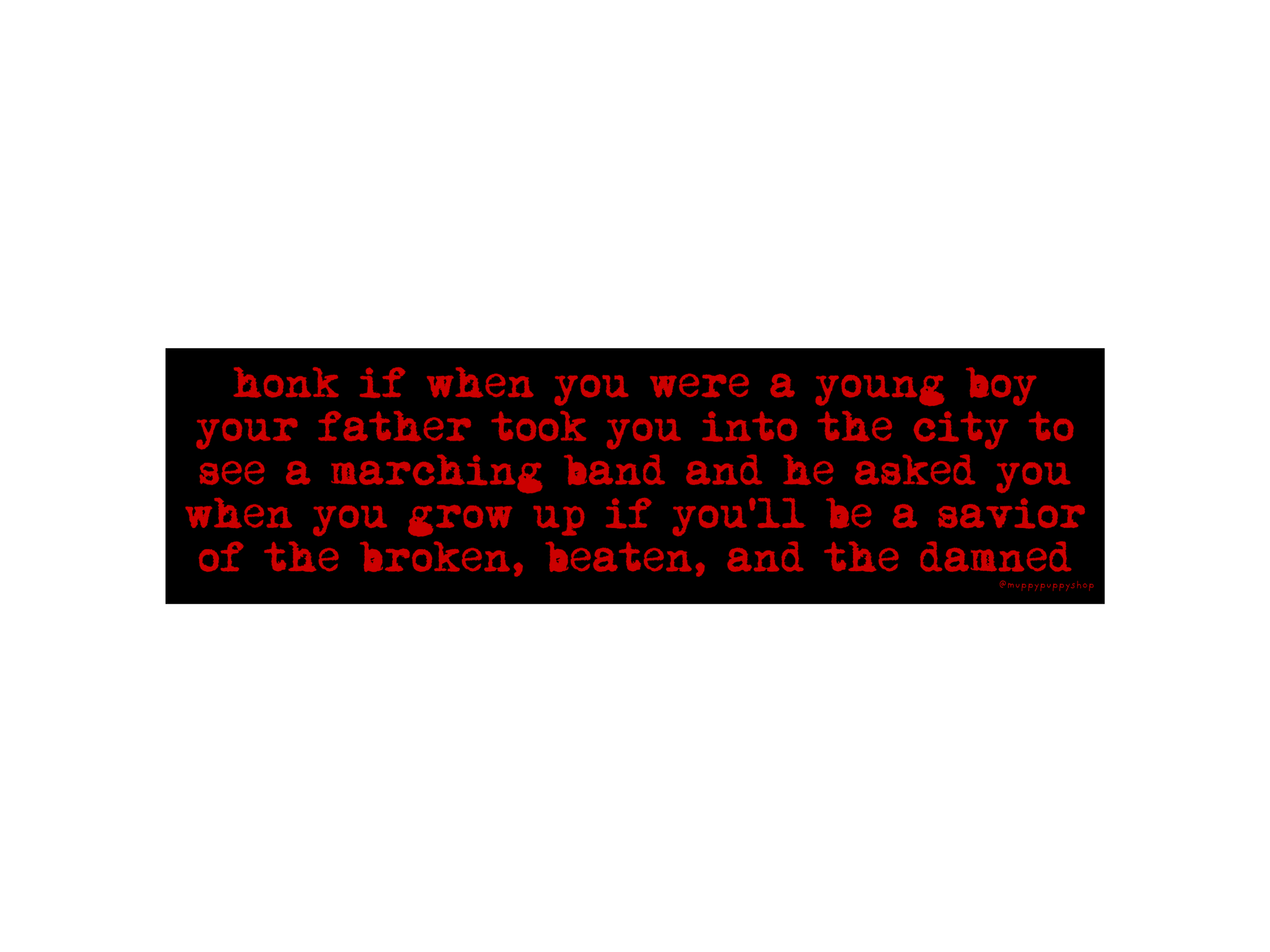 Welcome To The Black Parade- My Chemical Romance Bumper Sticker or Magnet