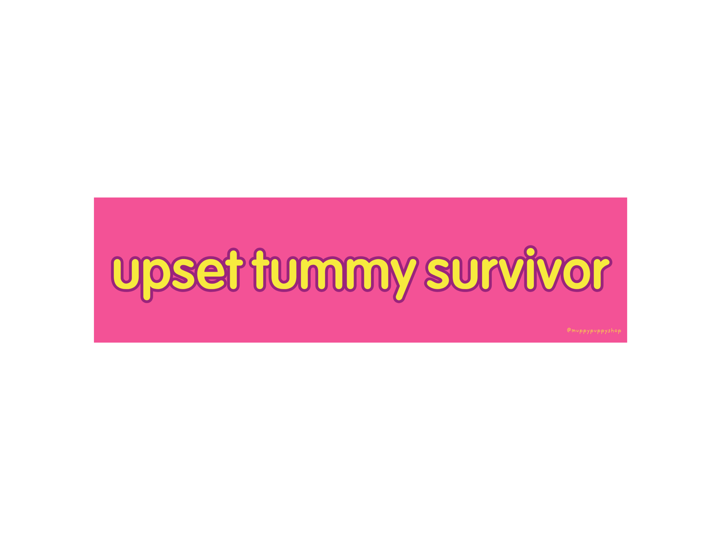 funny-upset-stomach-survivor-bumper-sticker