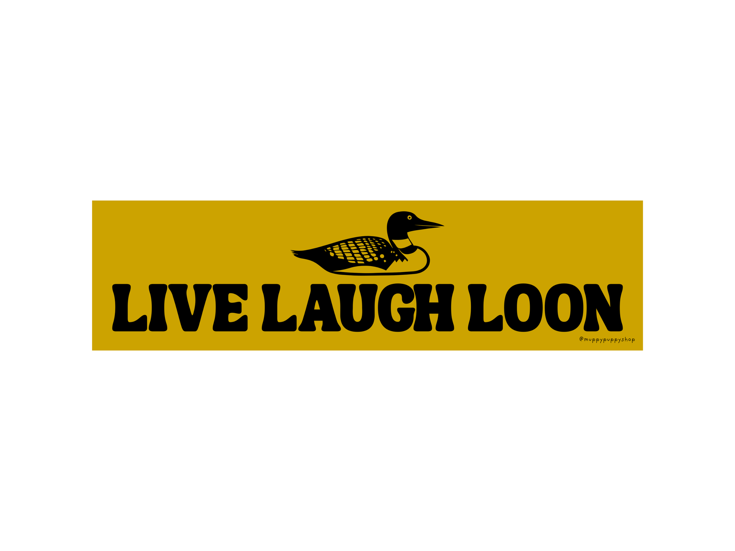 Live Laugh Loon Bumper Sticker or Magnet