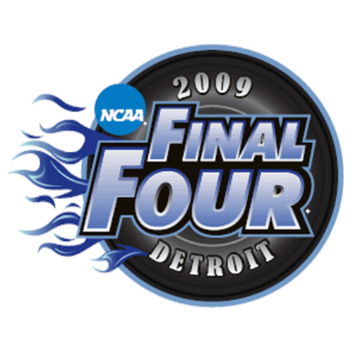 Detroit Final Four logo with blue flames and the year 2009.