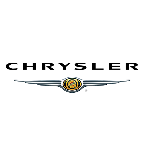Chrysler logo with stylized wings and circular emblem in the center.