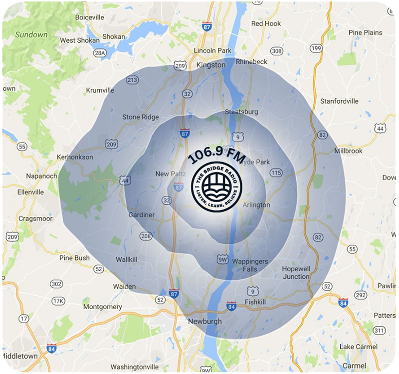 106.9 FM - Poughkeepsie Area, NY Frequency Coverage Map