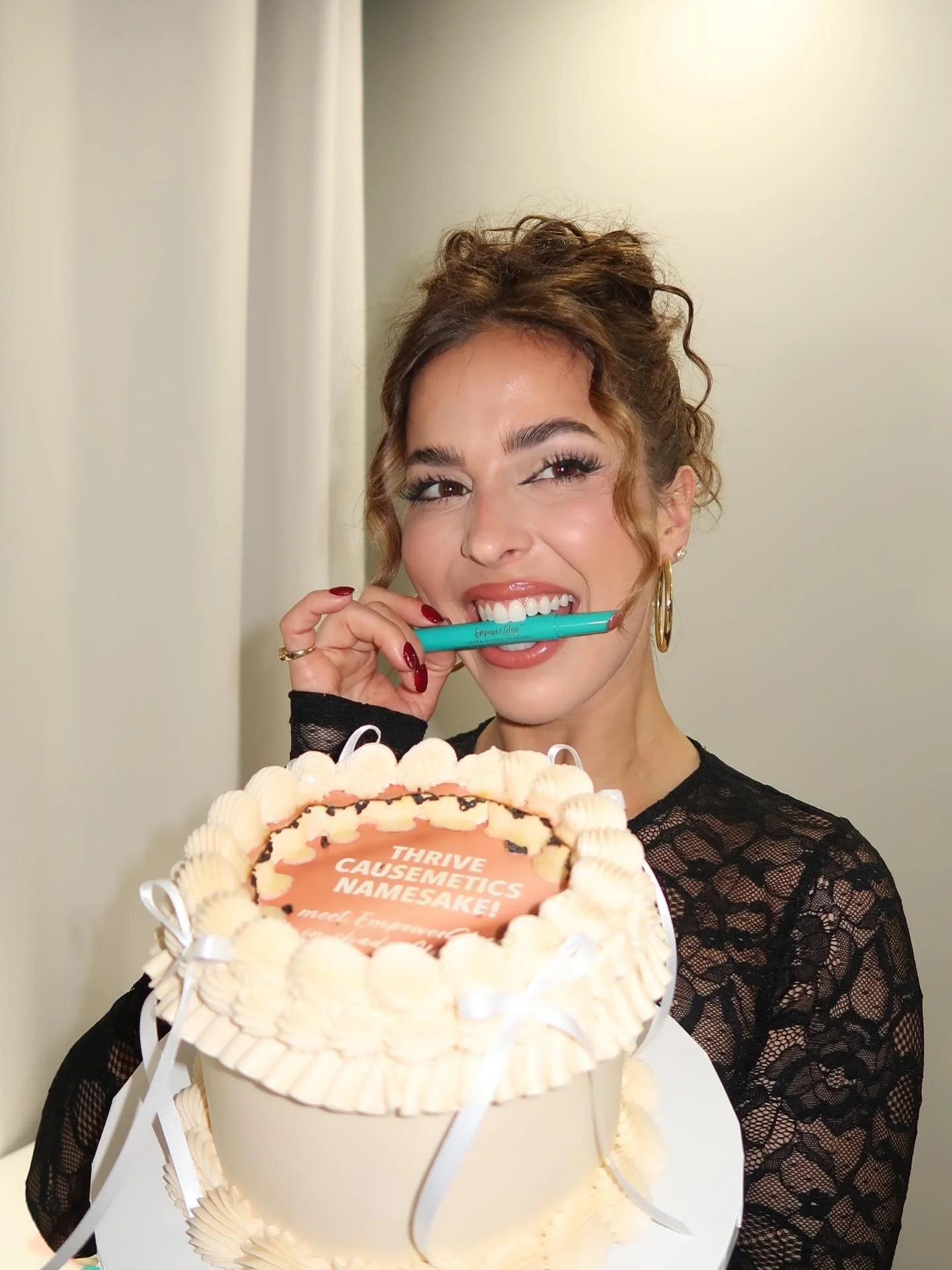 Say hello to &ldquo;Alisha&rdquo; 💄 The caramel glow in @thrivecausemetics EmpowerGloss, named after yours truly, @alisharevel ✨ What an honor!!