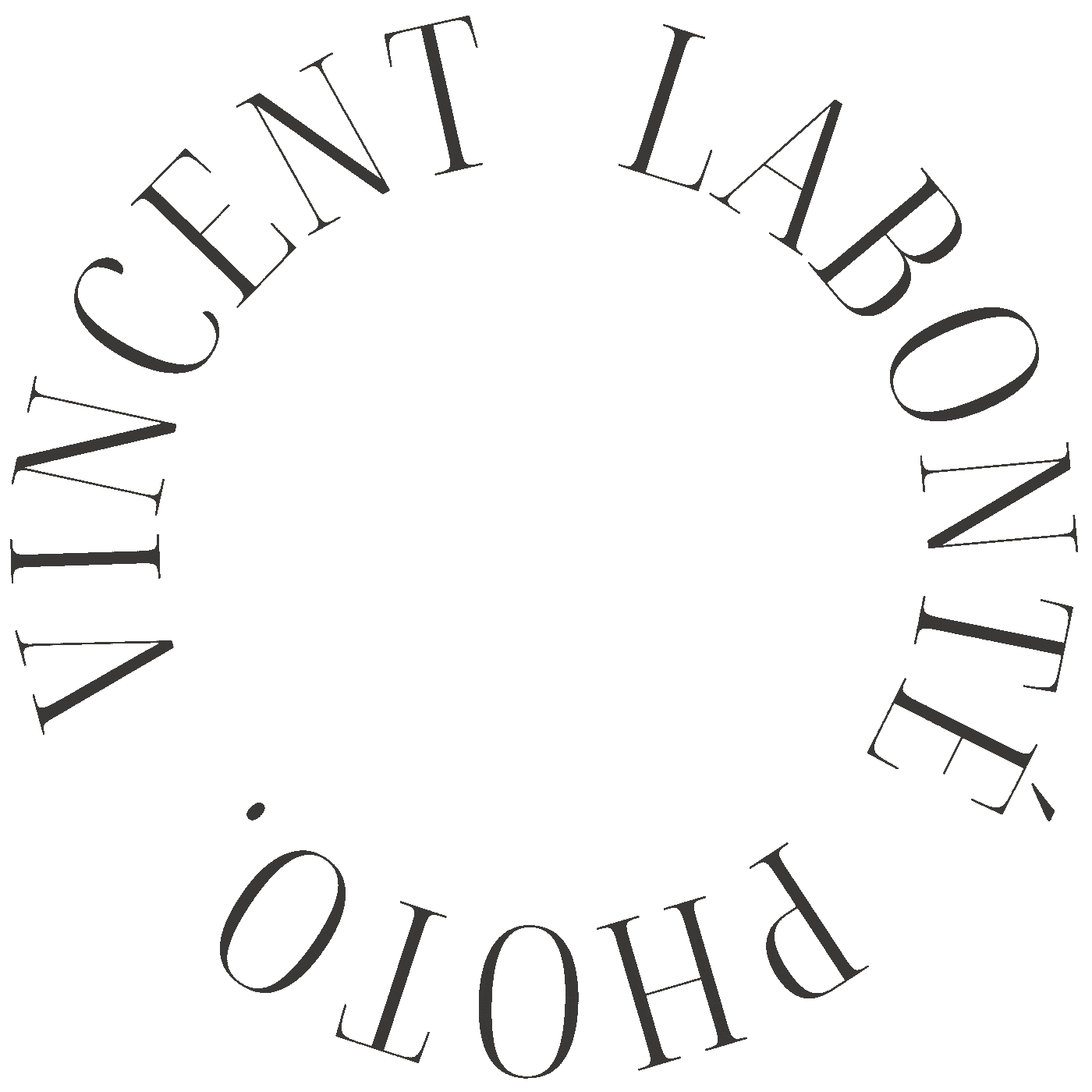 Logo Vincent Labonté présenté dans un style associé à un Photographe mariage Québec.