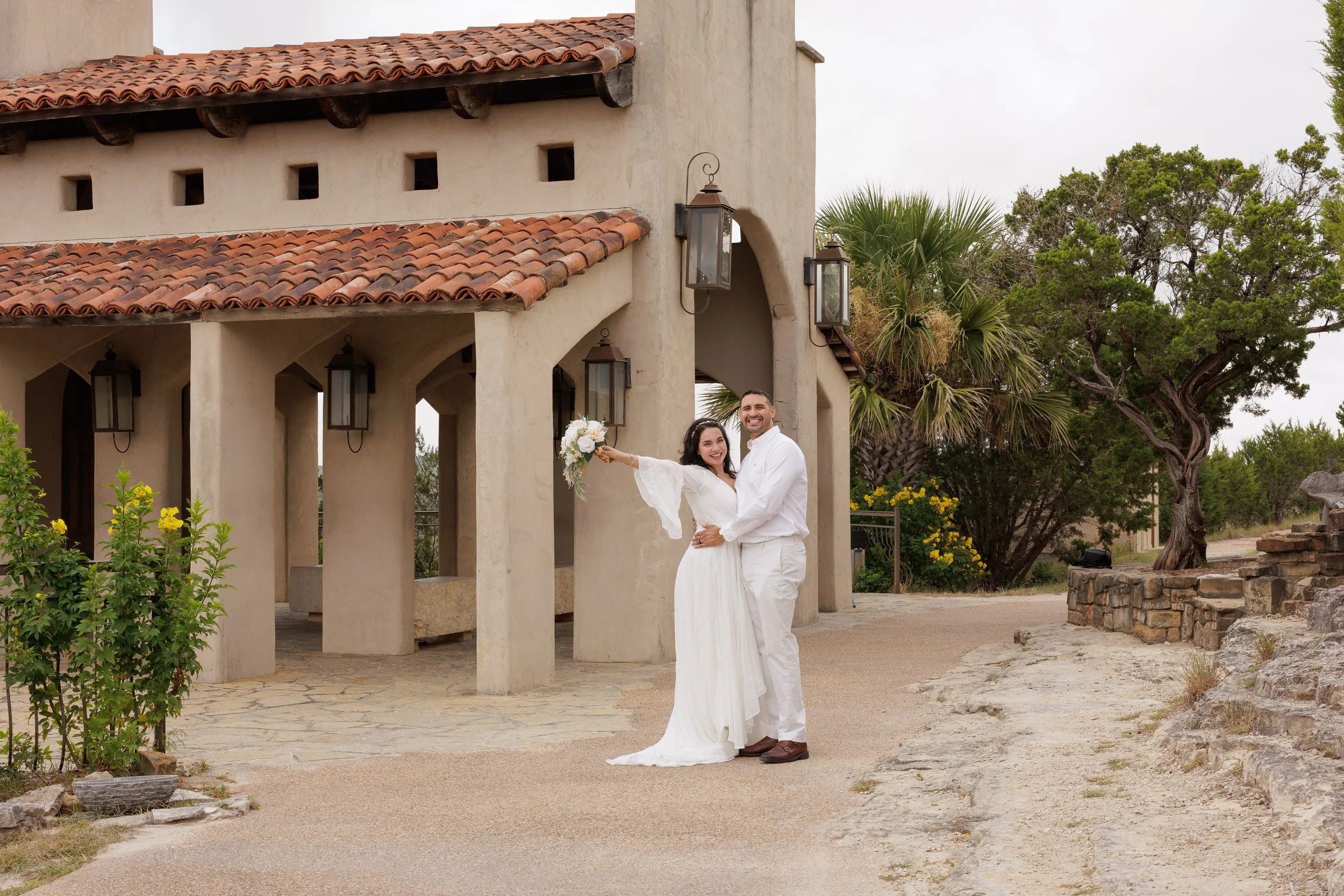 25 person Elopement at the Chapel Dulcinea in Dripping Springs Texas shot by Dallas Gannon Photography 