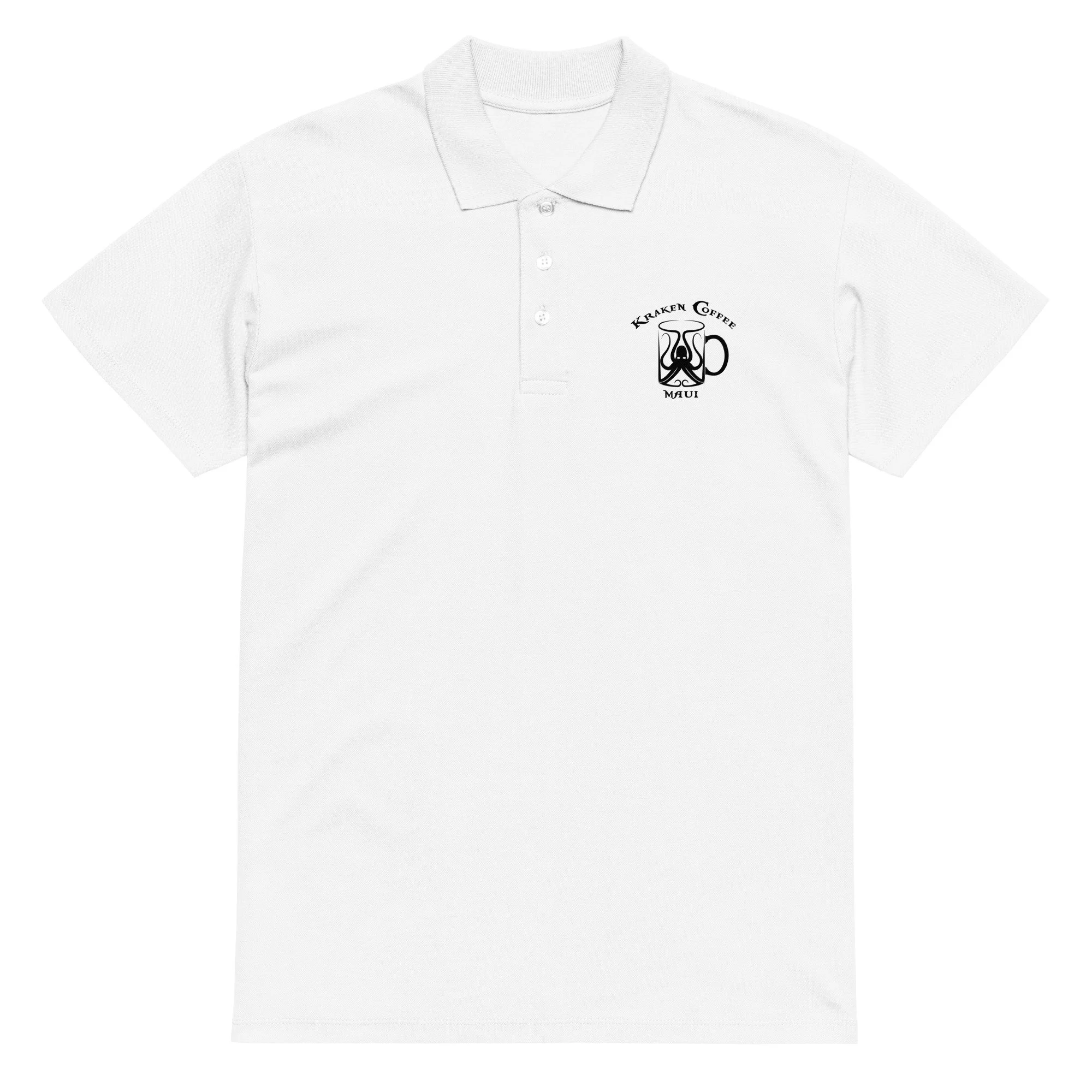 Black Kraken Logo Premium pique polo shirt